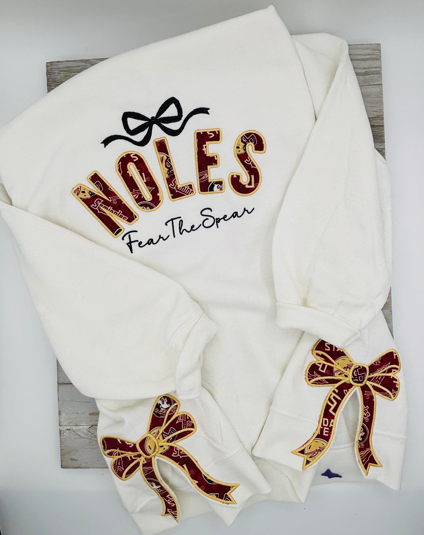 College Football Applique Sweatshirt