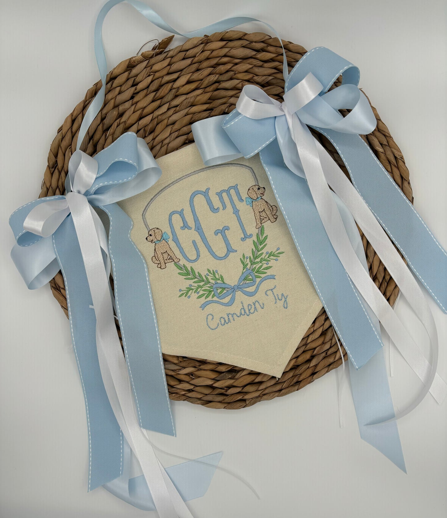 Baby Birth Announcement Banner: Puppy Theme