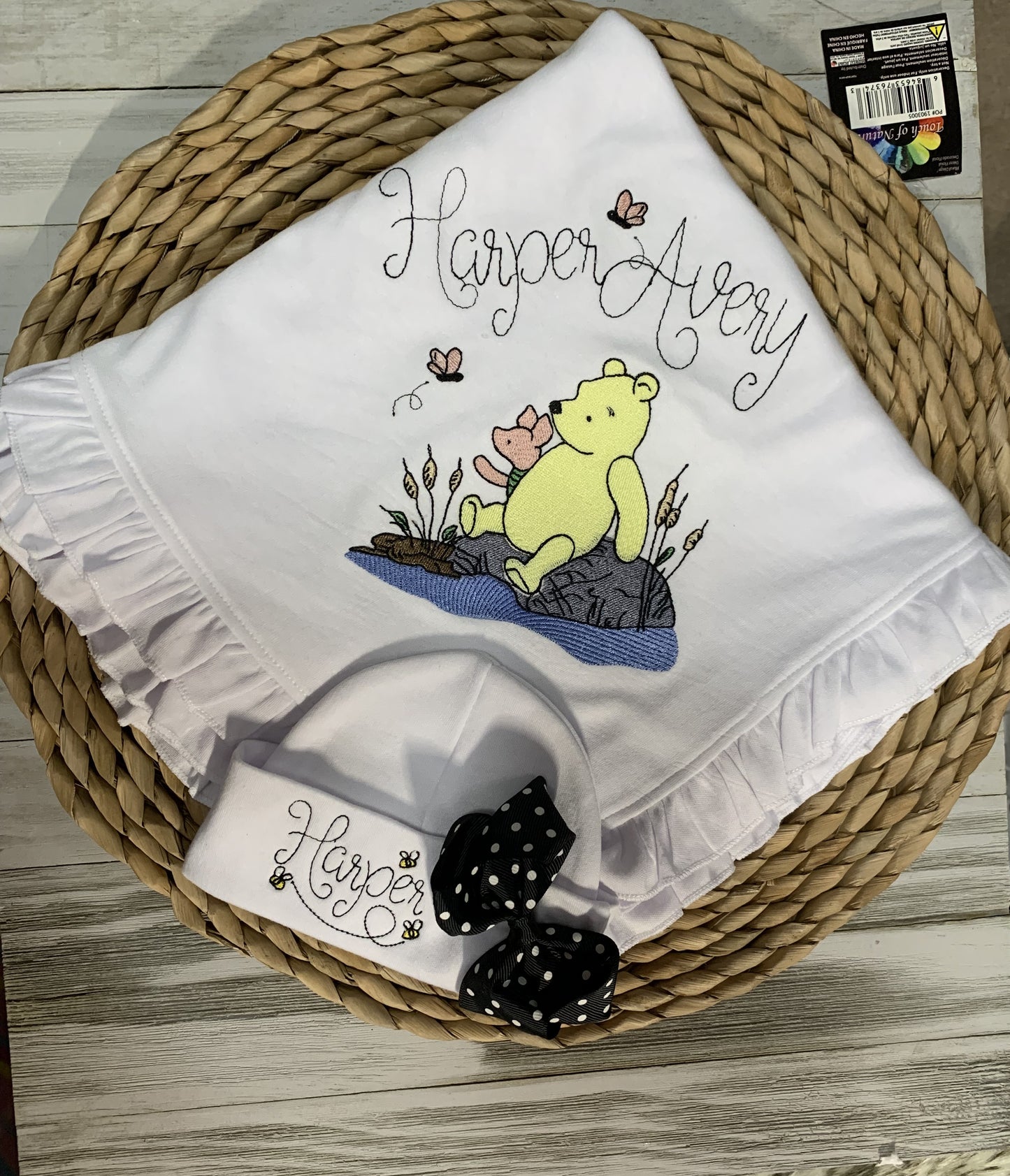 Baby Coming Home Layette: Vintage Pooh and Piglet