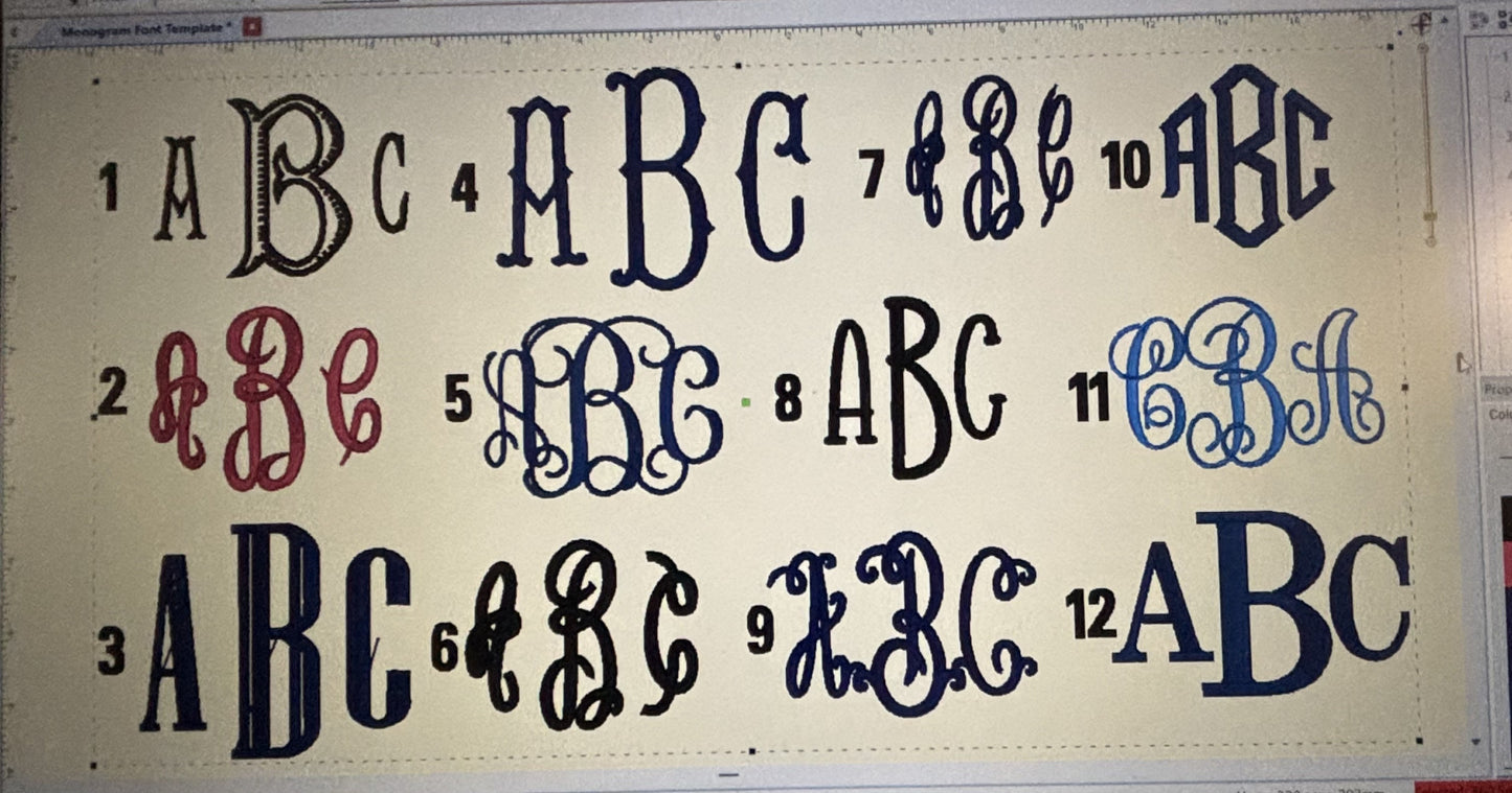 Basic Monogram Layette: Gown, Hat, Bib and Blanket