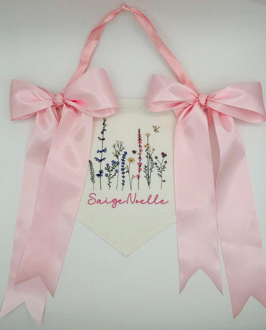 Birth Announcement Banner: Wildflower Theme