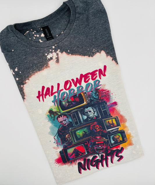 Halloween Horror Nights Bleached Sublimation Tshirt