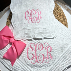 Baby Girl Heirloom Baby Quilt Custom Monogram