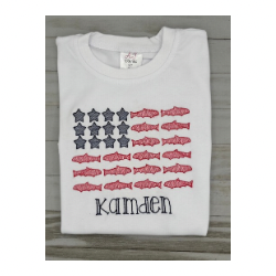 All American Fishing Toddler Tshirt