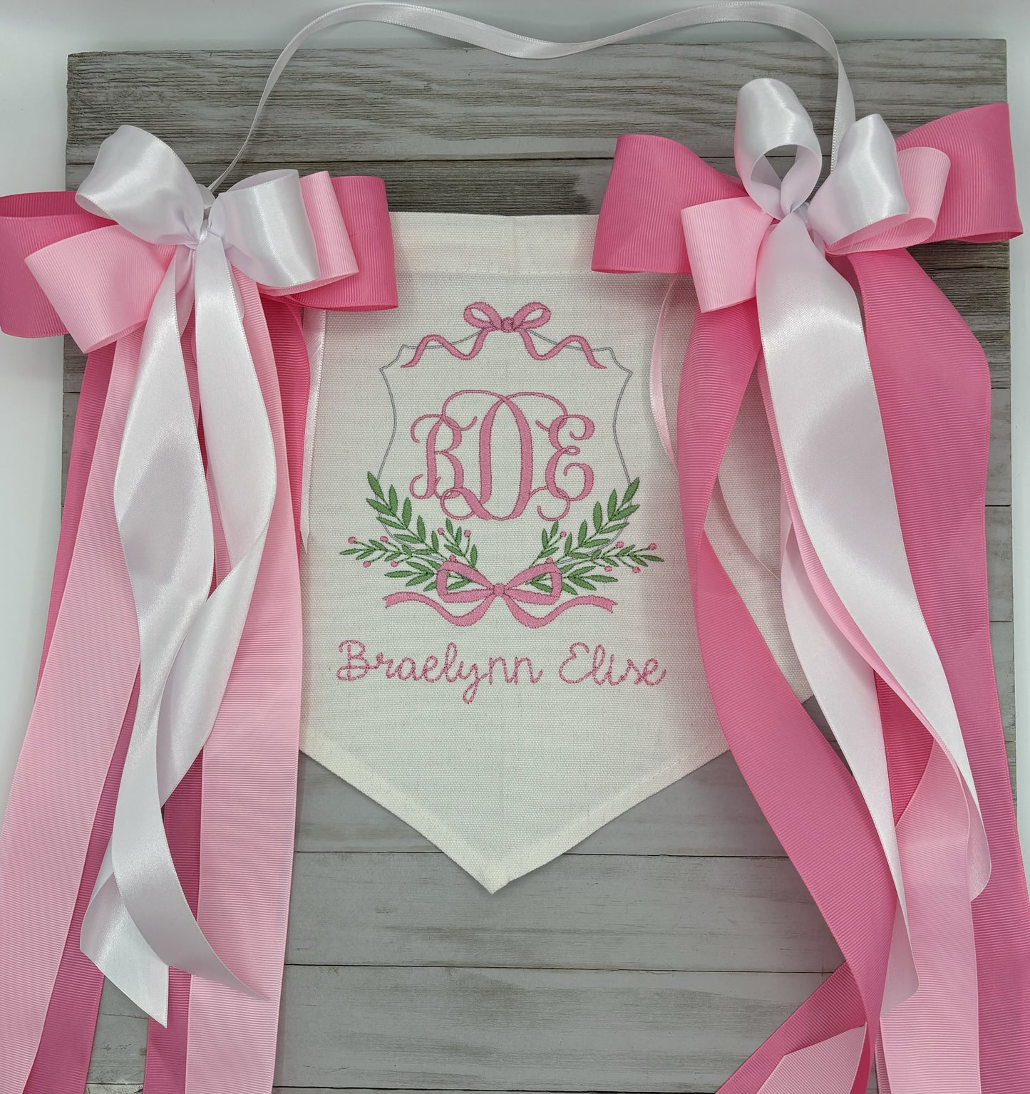 Basic Birth Announcement Banner: Baby Girl