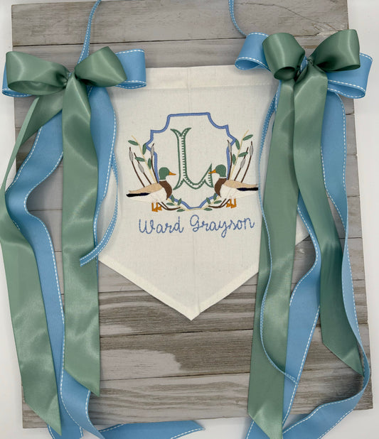 birth announcement banner : Duck Crest