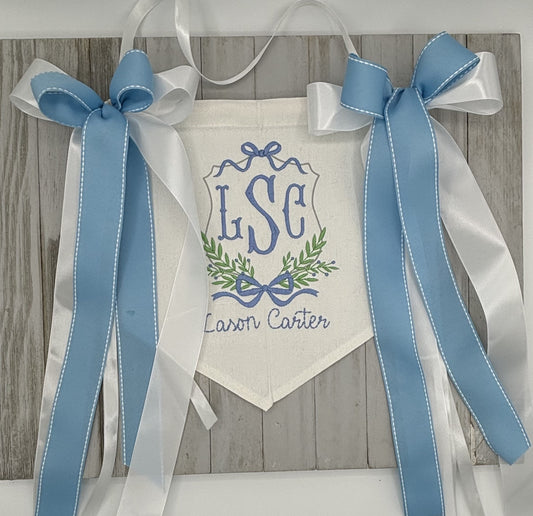 Basic Birth Announcement Banner: Baby boy